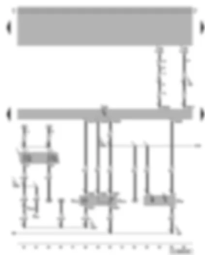 Wiring Diagram  VW NEW BEETLE 2010 - Hall sender - exhaust gas recirculation potentiometer - Motronic control unit - exhaust gas recirculation valve